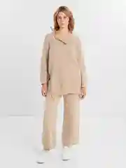 Костюм женский, трикотажный, оверсайз