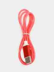 Светящийся зарядный USB кабель провод для Iphone, Android micro USB Type-C Lightning