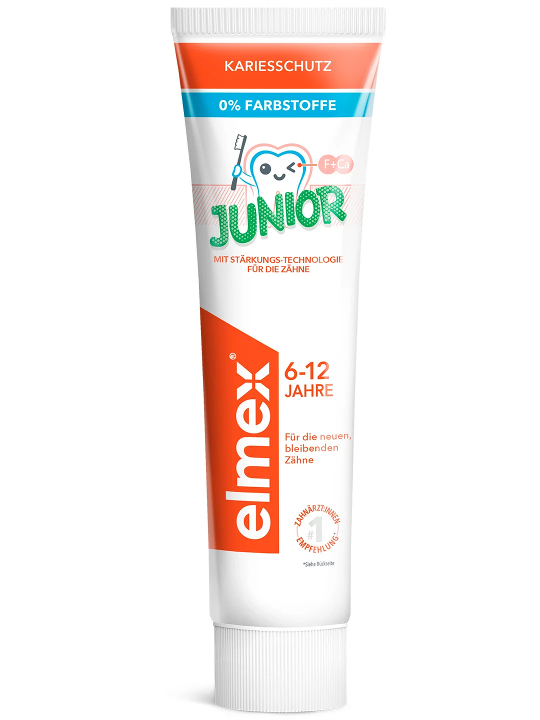 Зубная паста детская Elmex Junior защита от кариеса, для детей от 6 до 12 лет, 75 мл