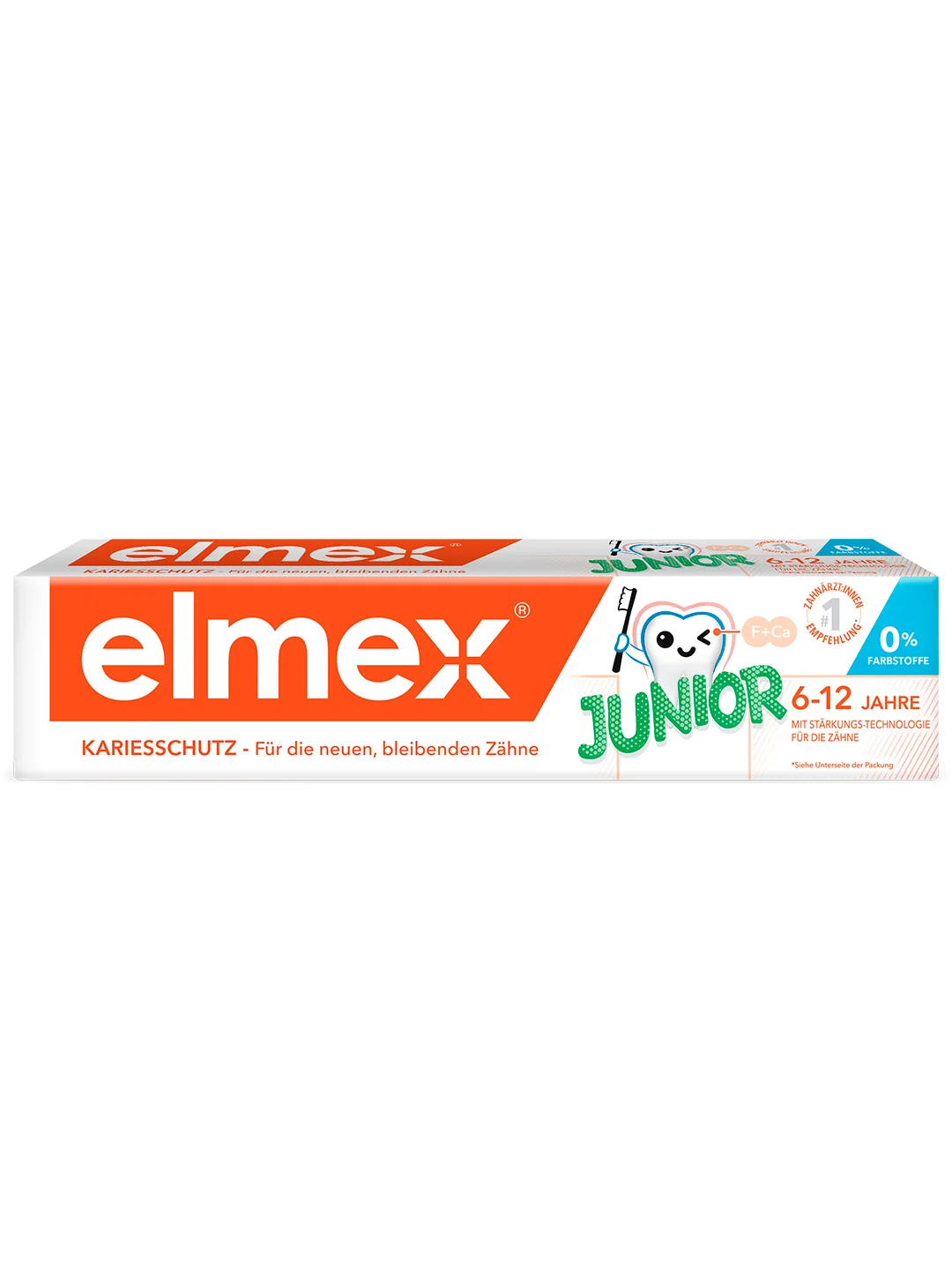 Зубная паста детская Elmex Junior защита от кариеса, для детей от 6 до 12 лет, 75 мл