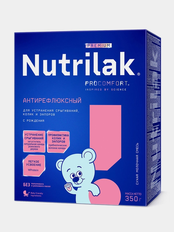 Смесь детская Nutrilak Premium Антирефлюксный, молочная, сухая, с рождения, 350 г