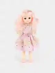 Розовый кукла / Шарнирная кукла 30см / 3D глаза / Кукла на подарок / Кукла шарнирная