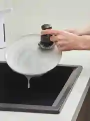 Щетка для мытья посуды круглая маленькая Cleans 9 см