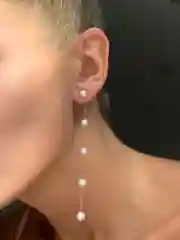Золотой серьги жемчужные