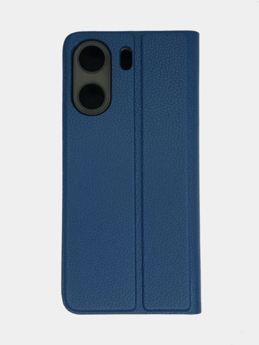 Синий чехол-книжка Xiaomi Redmi 13C / Poco C65, Сяоми Редми 13С / Поко С65