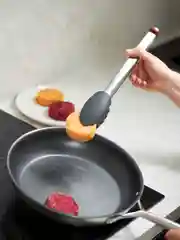 Щипцы кухонные металлические 33,5 смSmartChef серо-бордовые