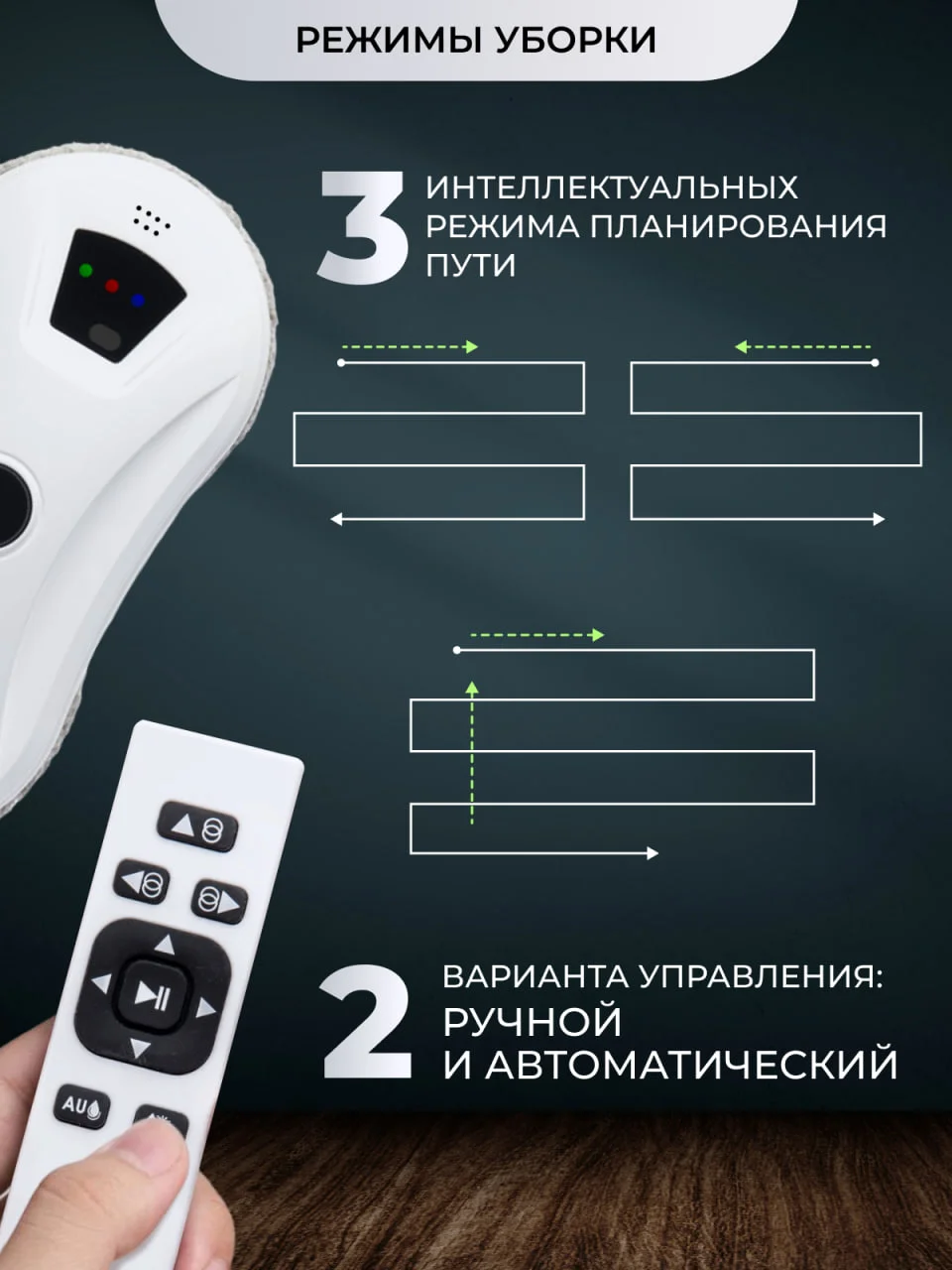 Белый робот мойщик окон, 10 салфеток сменных, стеклоочиститель