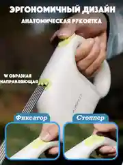 Слоновая кость поводок-рулетка для собак, кошек до 30 кг, 5 метров с фиксатором, стоппером и фонариком