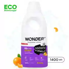 Эко гель для стирки цветного WONDER LAB гипоаллергенный гель аромат мандарин и мята 1,4 л