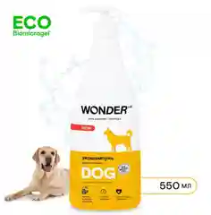 Эко шампунь для собак и щенков WONDER LAB для мытья шерсти и лап без запаха, 550 мл