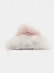 Белый заколки ушки, мягкие