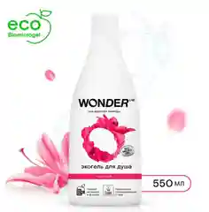 Эко гель для душа увлажняющий Sky Pink с ароматом цветов WONDER LAB, 550 мл