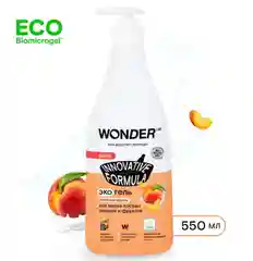 Эко гель для мытья посуды овощей фруктов с ароматом сливочных фруктов WONDER LAB 0,55л