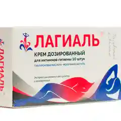 Лагиаль крем дозированный с гиалуроновой и молочной кислотами увлажняющий №10