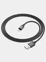 Кабель зарядки для iPhone и Android, Borofone bx87, Micro-USB/ Lightning, в тканевой оплетке