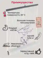 Настенный Инфракрасный Пленочный ИК-Обогреватель-Картина Птица на сакуре