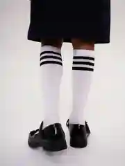 Белый гольфы в полоску