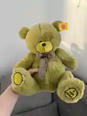 Зеленый мишка плюшевая мягкая