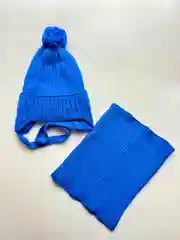 Лазурный шапка со снудом детская осень весна