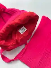 Фуксия шапка со снудом детская осень весна