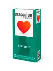 Презервативы Masculan Anatomic №10, со специальной канавкой анатомической формы, 10 шт
