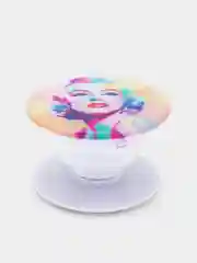 Рыжий держатель для телефона PopSocket (попсокет) с рисунками