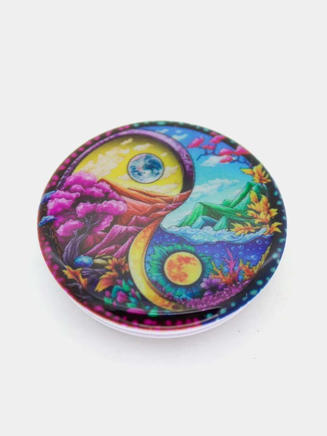 Светло-бежевый держатель для телефона PopSocket (попсокет) с рисунками