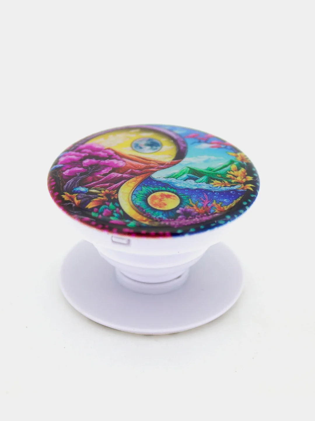 Светло-бежевый держатель для телефона PopSocket (попсокет) с рисунками