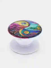 Светло-бежевый держатель для телефона PopSocket (попсокет) с рисунками