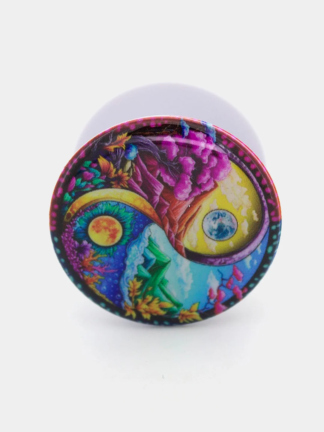 Светло-бежевый держатель для телефона PopSocket (попсокет) с рисунками
