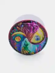 Светло-бежевый держатель для телефона PopSocket (попсокет) с рисунками