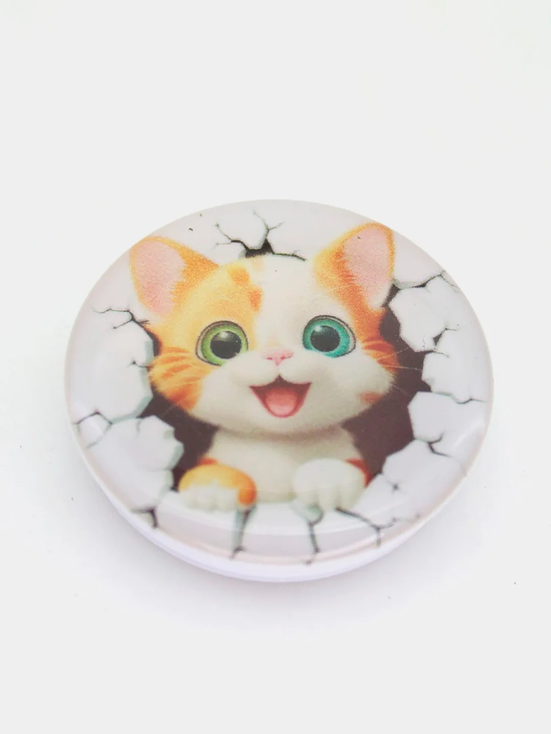 Светло-оранжевый держатель для телефона PopSocket (попсокет) с рисунками