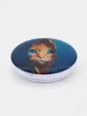 Синий держатель для телефона PopSocket (попсокет) с рисунками