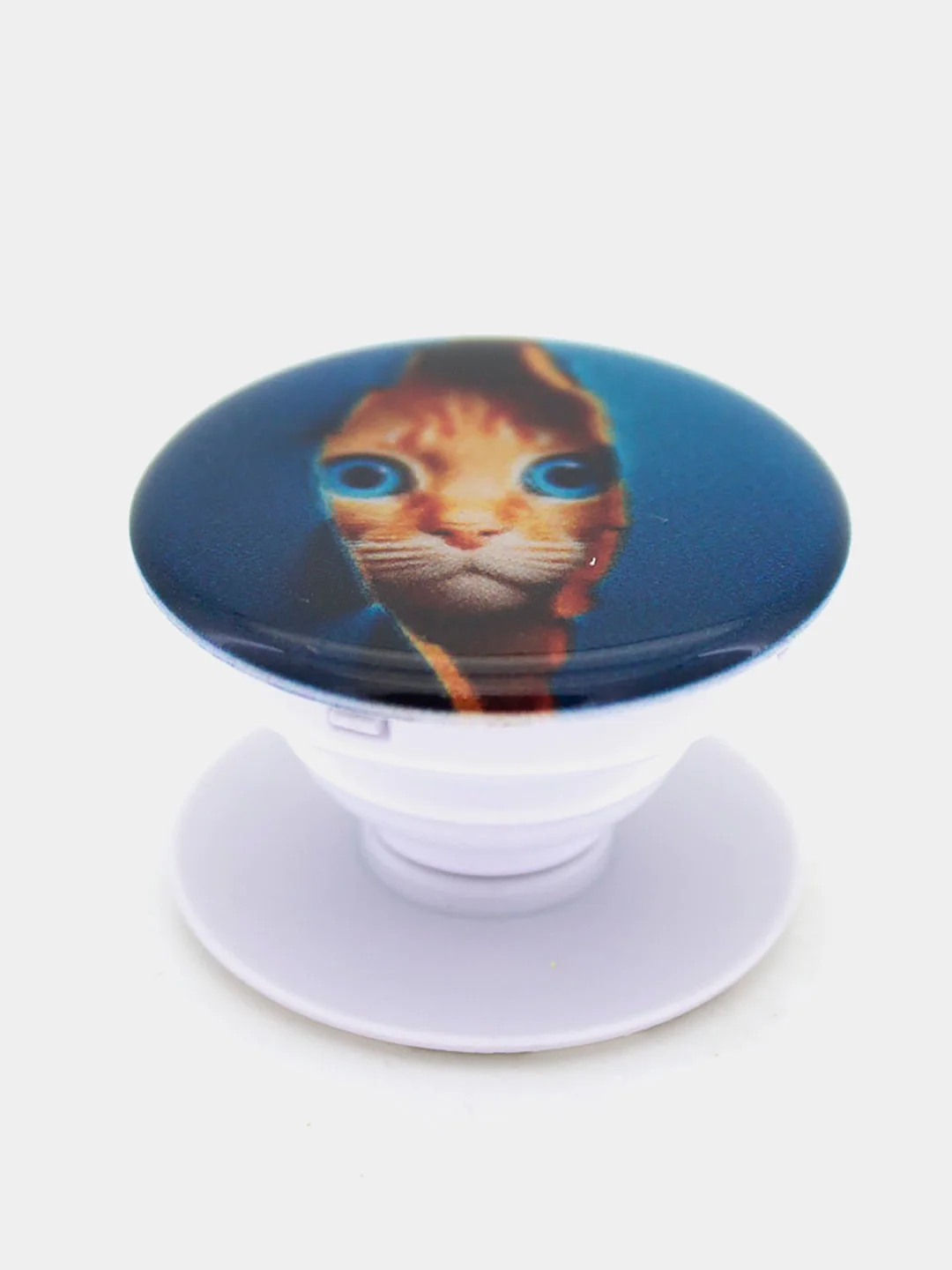 Синий держатель для телефона PopSocket (попсокет) с рисунками
