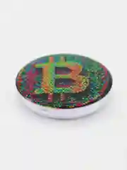 Синий меланж держатель для телефона PopSocket (попсокет) с рисунками