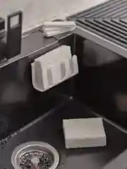Губка для посуды из целлюлозы Eco Sponge белая экологичная, набор из 3 шт