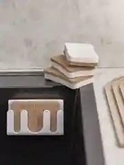 Губка для посуды из целлюлозы и кокосового волокна Eco Sponge экологичная, набор из 6 шт