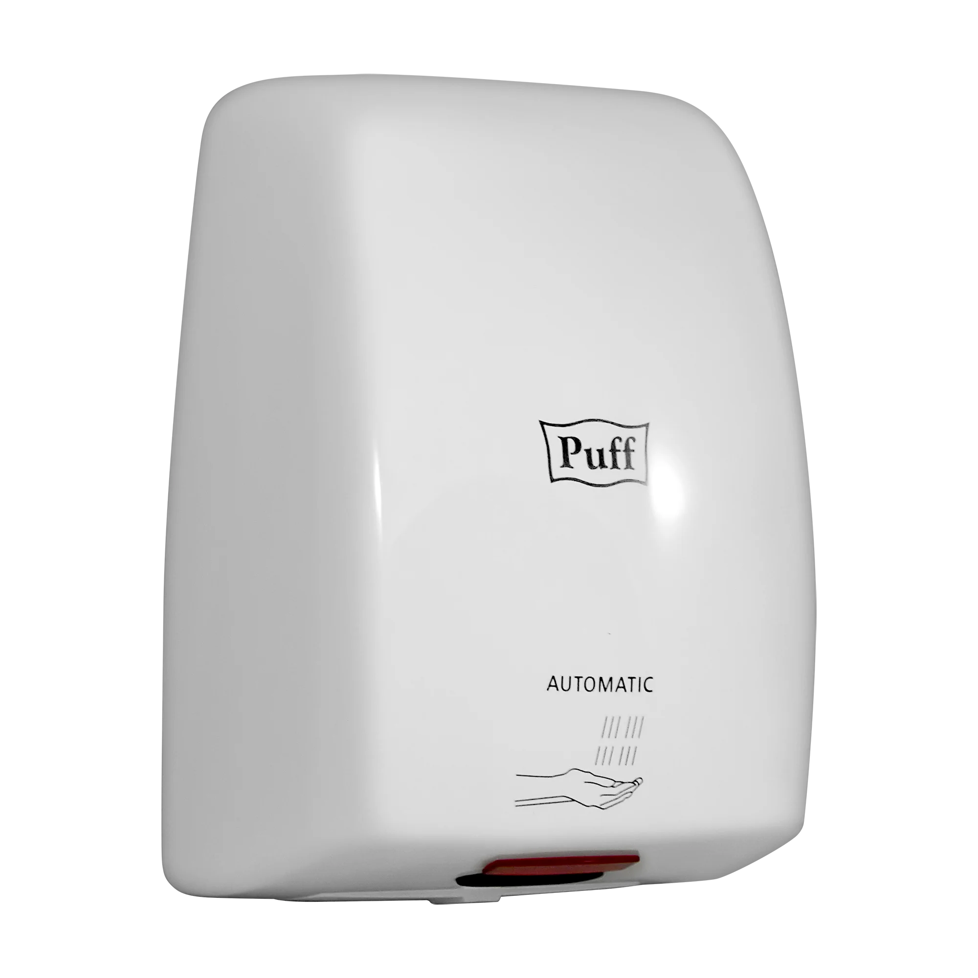 Белый 1401.375 Электросушитель для рук "Puff-8815", белый, 1 кВт