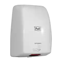 Белый 1401.375 Электросушитель для рук "Puff-8815", белый, 1 кВт