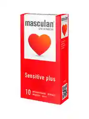 Презервативы Masculan Sensitive Plus №10, классические, 10 шт, в упаковке
