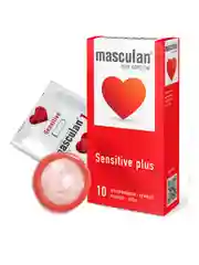 Презервативы Masculan Sensitive Plus №10, классические, 10 шт, в упаковке