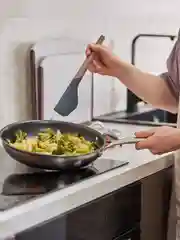 Лопатка кулинарная силиконовая 32 см SmartChef капучино-графит