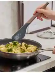 Лопатка кулинарная силиконовая 32 см SmartChef капучино-графит