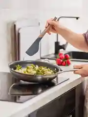 Лопатка кулинарная силиконовая 32 см SmartChef капучино-графит