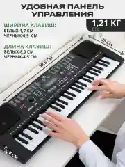 Черный синтезатор ON Basic 54 клавиши, черный