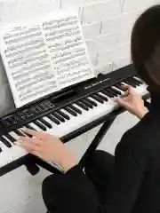 Черный цифровое пианино-синтезатор ON Maestro, MIDI, 88 клавиш (компактные), черный