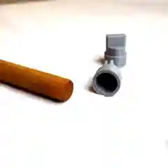 Серый крепеж жердочки 12мм. к прутьям 2мм., 4шт