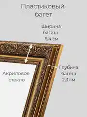 Рамка для фото, вышивки на стену А4, Фоторамка, 21 х 30