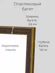 Рамка для фото, вышивки и постера на стену Фоторамка 15х15
