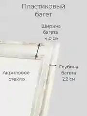 Рамка для фото, вышивки и постера на стену, А3, 30 х 40